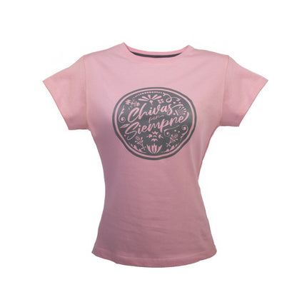 Playera Mujer Siempre Chivas Rosa