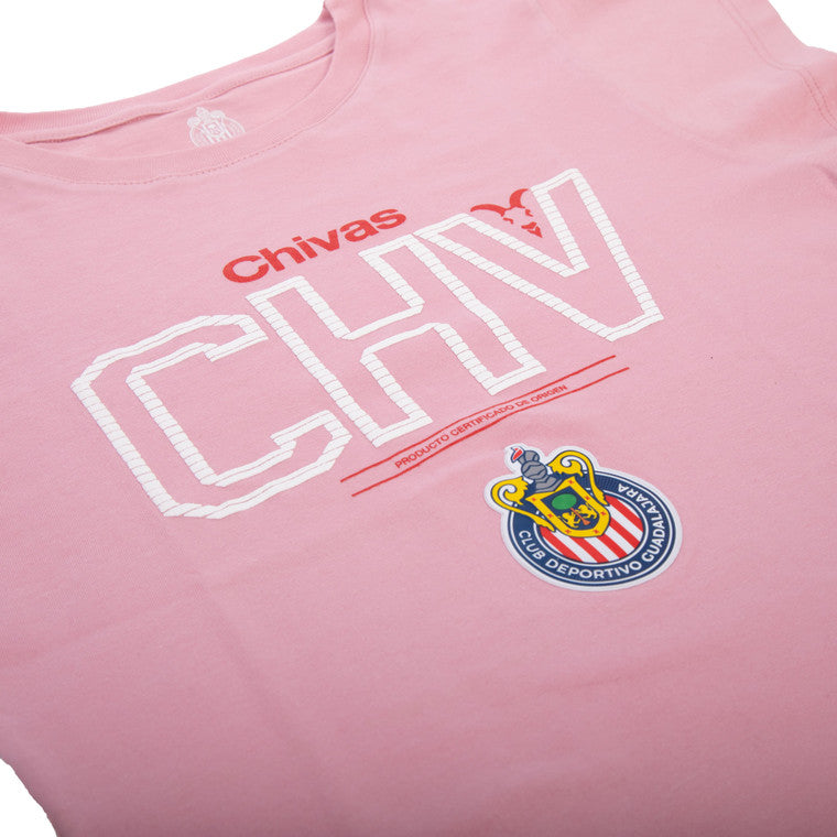 Playera Rosa Para Mujer Chv