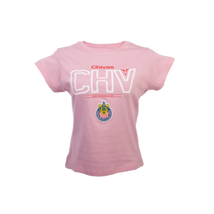 Playera Rosa Para Mujer Chv