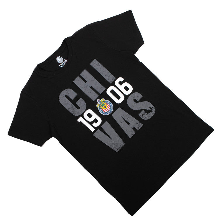 Playera Negra Chivas 1906