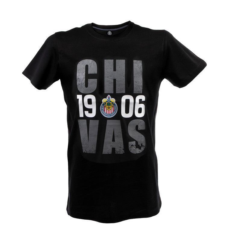 Playera Negra Chivas 1906