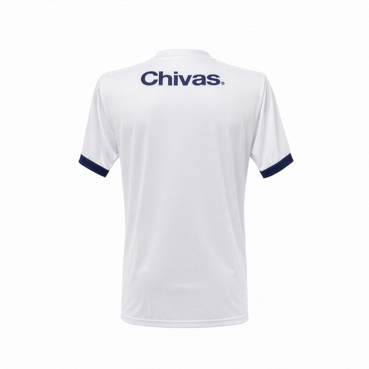 Playera Blanca Con Azul Chiva Retro