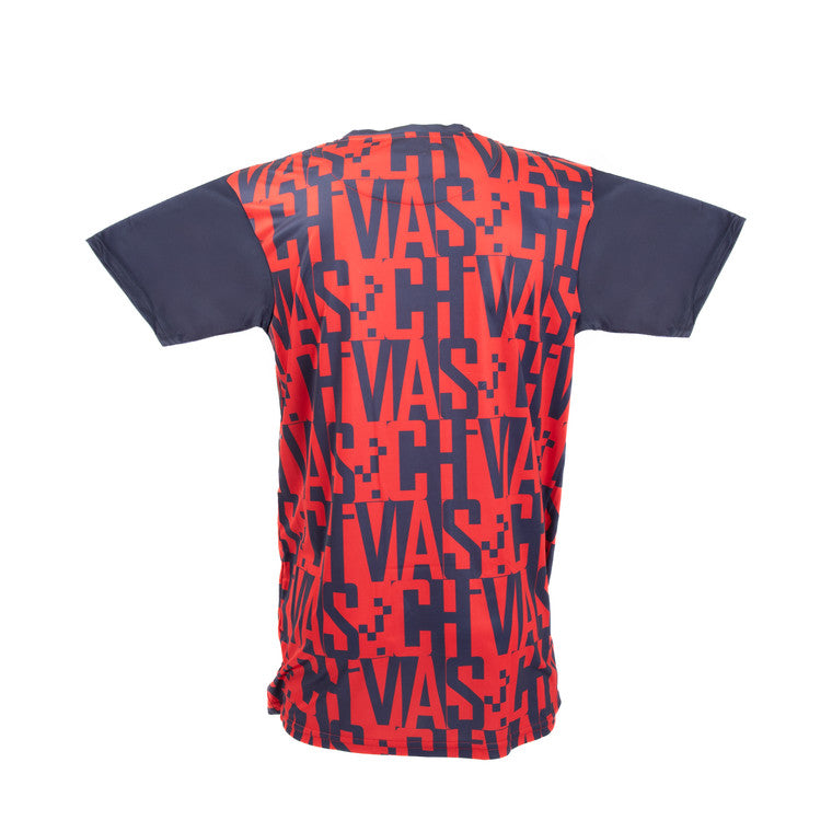 Playera Mangas Azules Textura Chivas