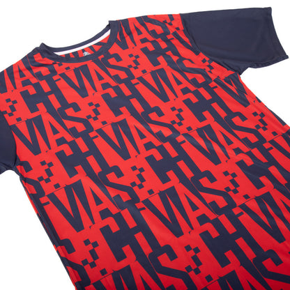 Playera Mangas Azules Textura Chivas