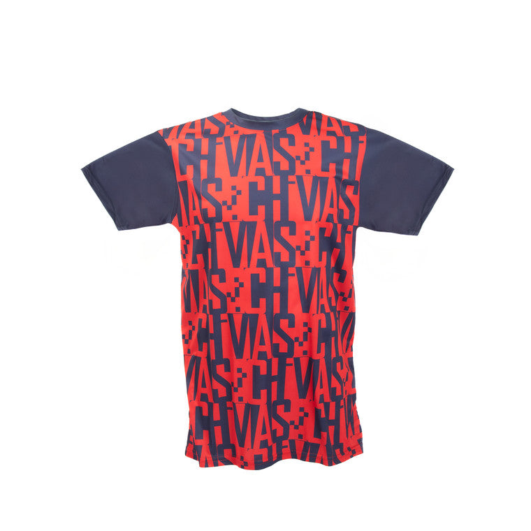 Playera Mangas Azules Textura Chivas