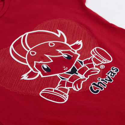 Playera Roja Chivita Niña Corazón Para Niña