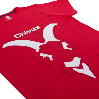 Playera Roja Chivita Retro Líneas