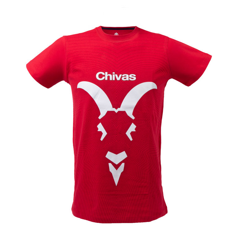 Playera Roja Chivita Retro Líneas