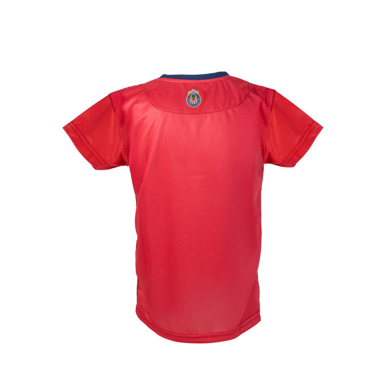 Playera Bebé Roja Degradado Chivito