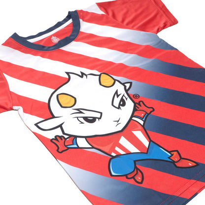 Playera Niño Roja Degradado Chivito
