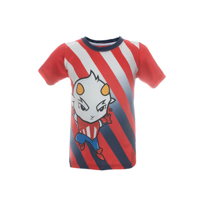 Playera Niño Roja Degradado Chivito