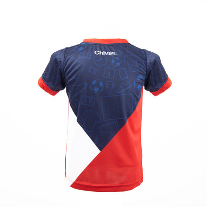 Playera Tricolor Chivito Fut Para Niño
