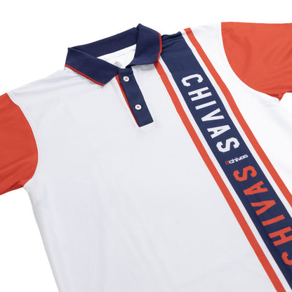 Polo Blanca Barra Lateral Chivas