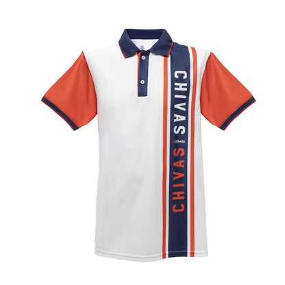Polo Blanca Barra Lateral Chivas