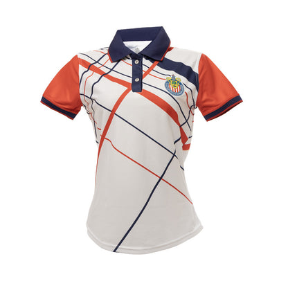 Polo Dama Líneas Escudo Chivas