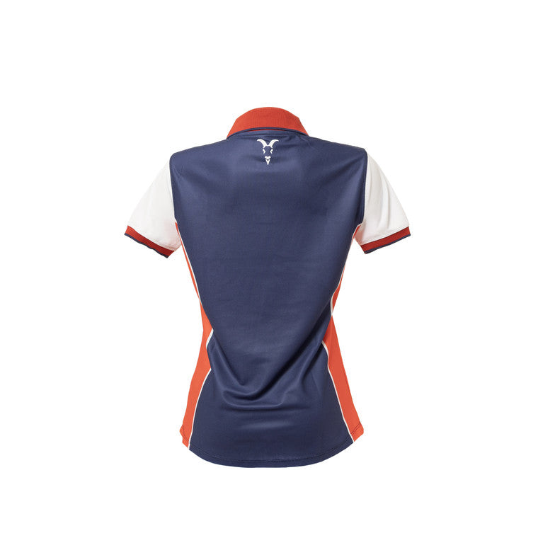 Polo Tricolor Para Dama Chivas Y Escudo