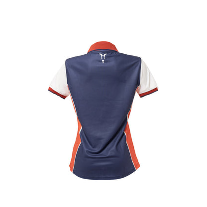 Polo Tricolor Para Dama Chivas Y Escudo