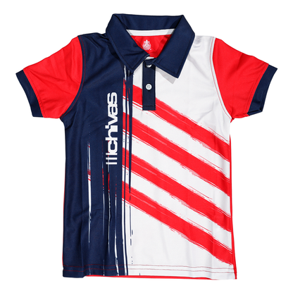 Polo Niños Rayas Escudo Chivas