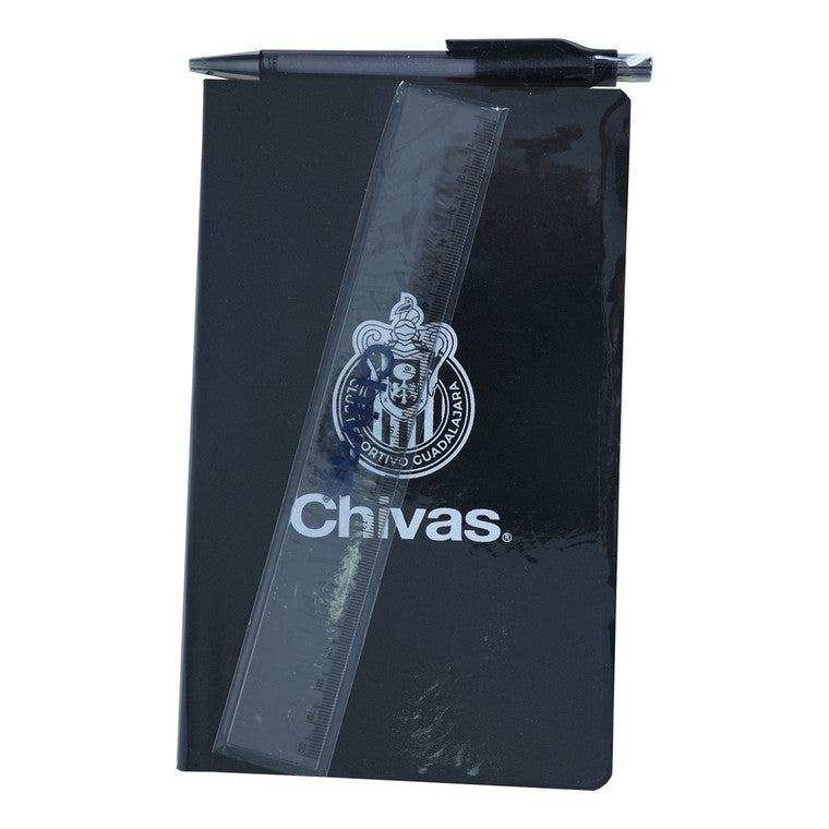 Set De Libreta Con Bolígrafo Y Regla