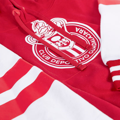 Sudadera Niño Roja Escudo Monocromático Chivas