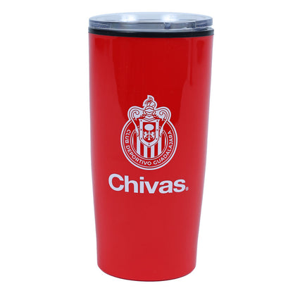Termo Doble Pared De Plástico Escudo Chivas